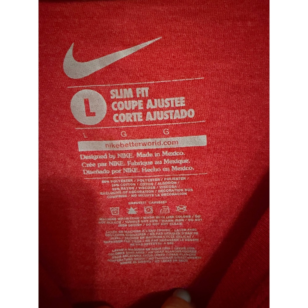 Nike St Louis Cardinals MLB Womens Red Camo Logo V-Neck Slim Fit T-Shirt Large - Picture 2 of 4